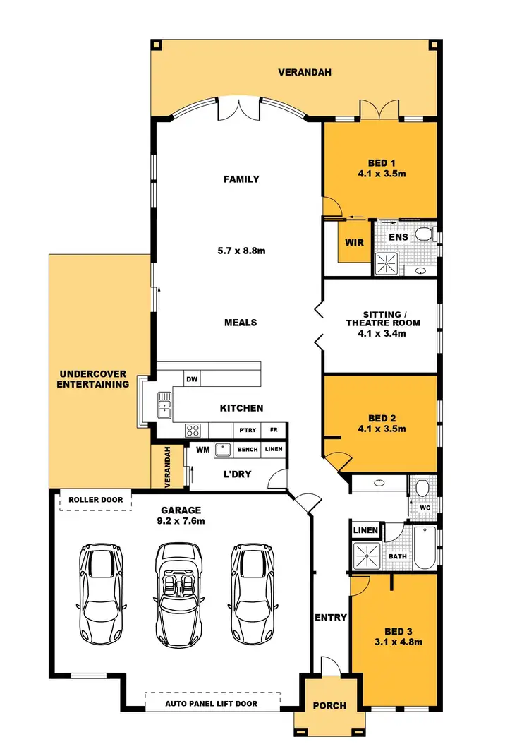 Floorplan of Homely house listing, 122 Coromandel Drive, Mccracken SA 5211