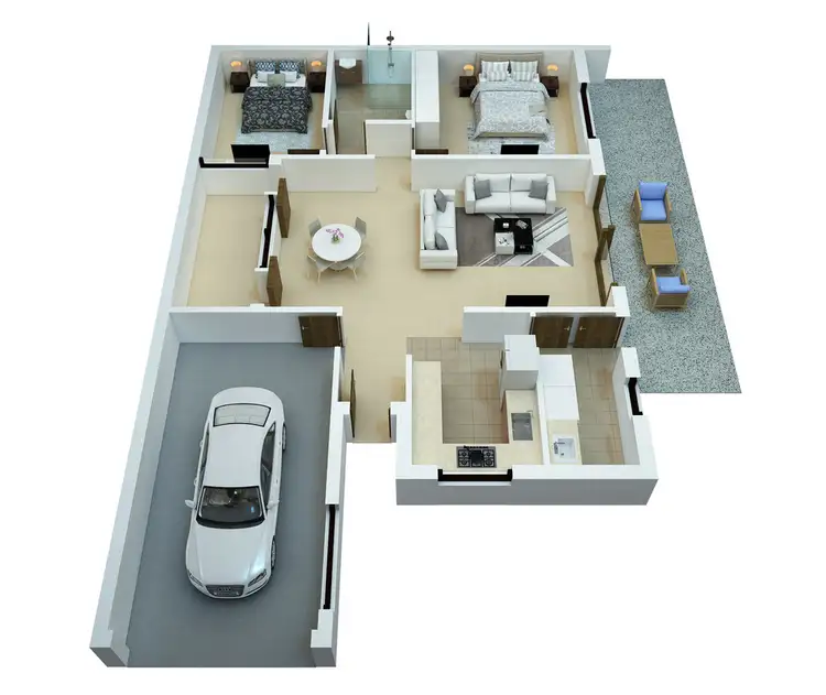Floorplan of Homely unit listing, 1/28 Coolah Street, Griffith NSW 2680