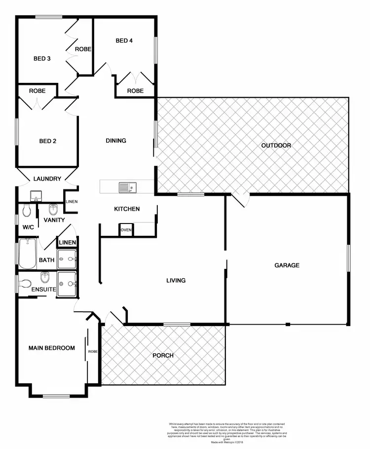 Floorplan of Homely house listing, 8 Crothers Street, Rutherford NSW 2320