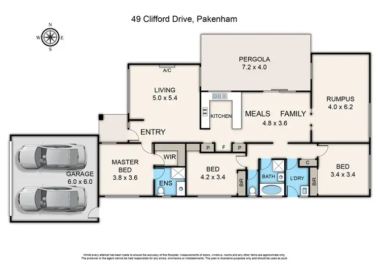 Floorplan of Homely house listing, 49 Clifford Drive, Pakenham VIC 3810
