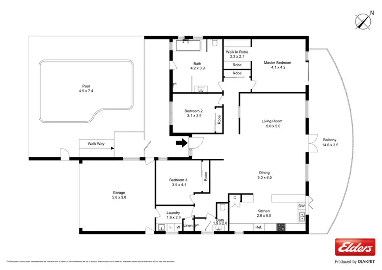 Floorplan of Homely house listing, 9 Henderson Place, Lennox Head NSW 2478