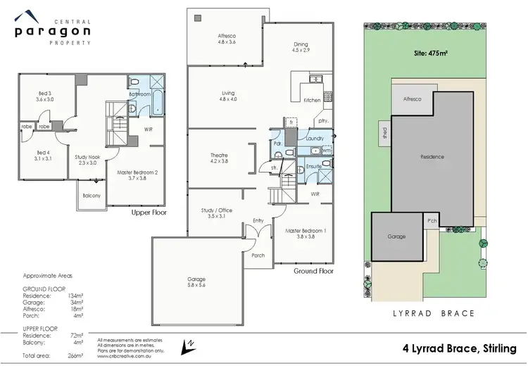 Floorplan of Homely house listing, 4 Lyrrad Brace, Stirling WA 6021