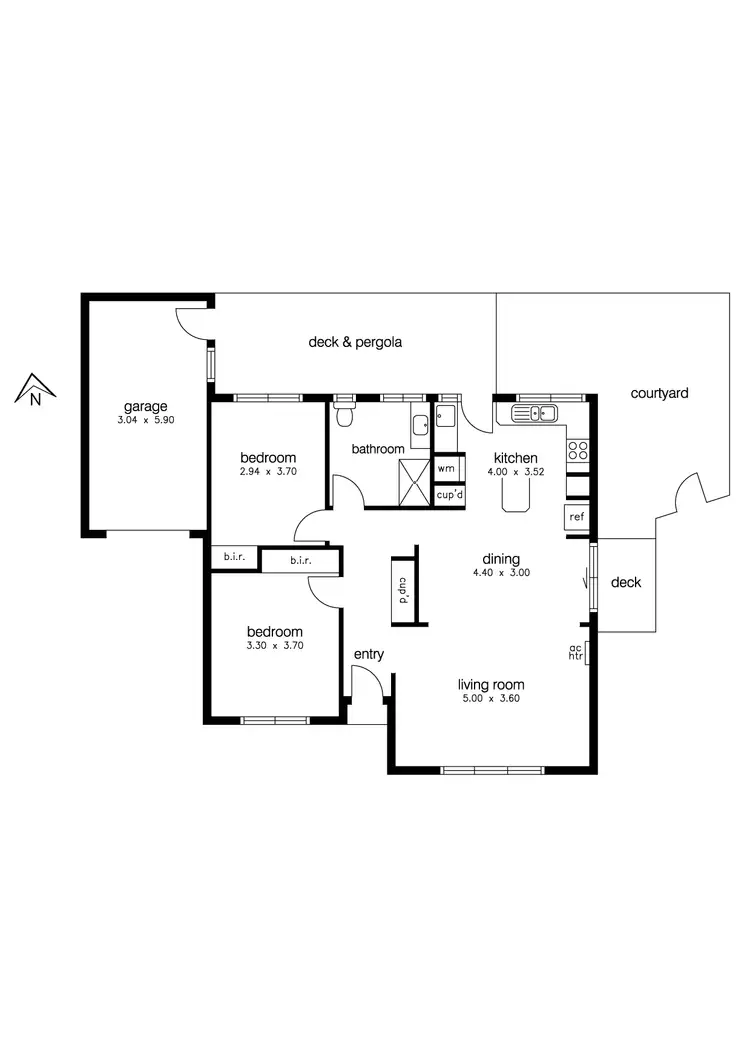 Floorplan of Homely unit listing, 4/34 Mount Street, Altona VIC 3018