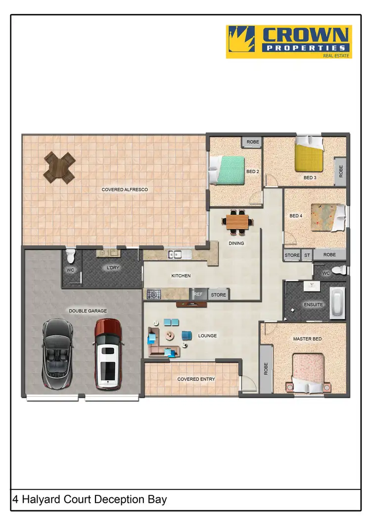Floorplan of Homely house listing, 4 Halyard Court, Deception Bay QLD 4508