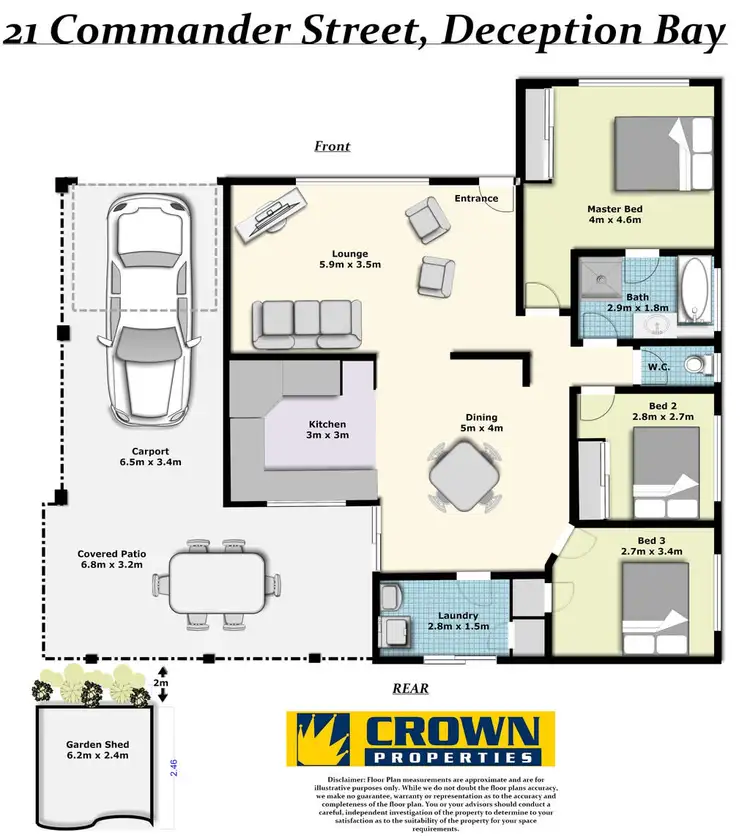 Floorplan of Homely house listing, 21 Commander St, Deception Bay QLD 4508