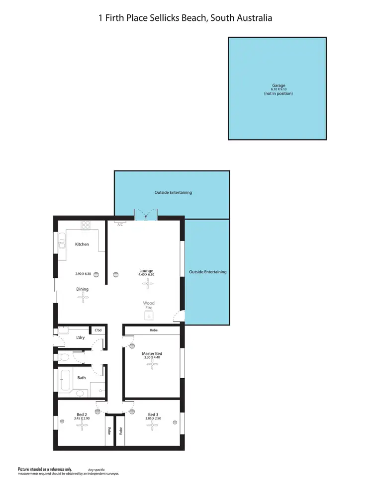 Floorplan of Homely house listing, 1 Firth Place, Sellicks Beach SA 5174