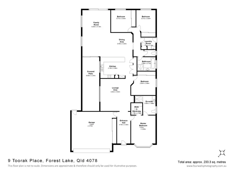Floorplan of Homely house listing, 9 Toorak Place, Forest Lake QLD 4078