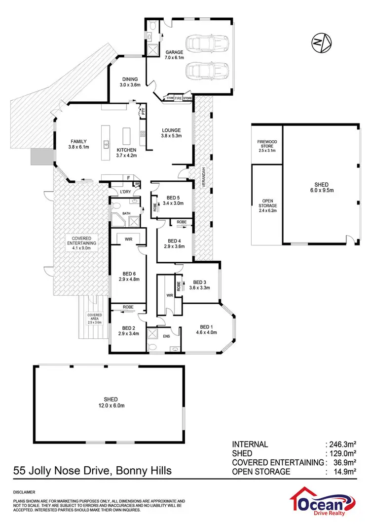 Floorplan of Homely house listing, 55 Jolly Nose Drive, Bonny Hills NSW 2445
