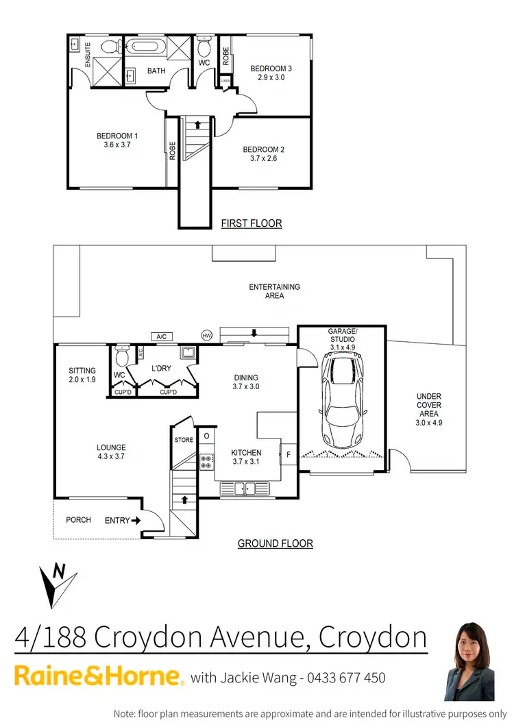 Floorplan of Homely townhouse listing, 4/188 Croydon Avenue, Croydon Park NSW 2133