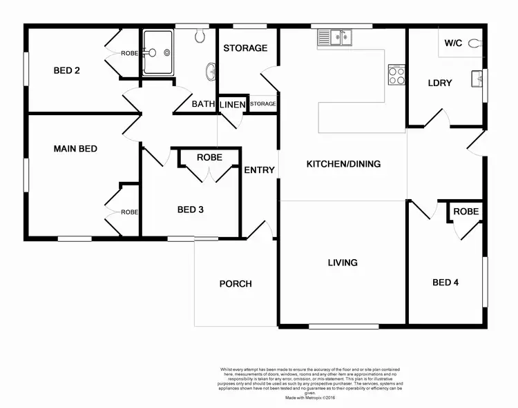 Floorplan of Homely house listing, 1 Kendall Street, Beresfield NSW 2322