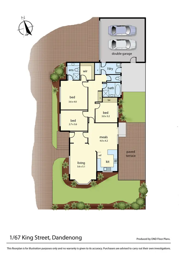 Floorplan of Homely unit listing, 1/67 King Street, Dandenong VIC 3175