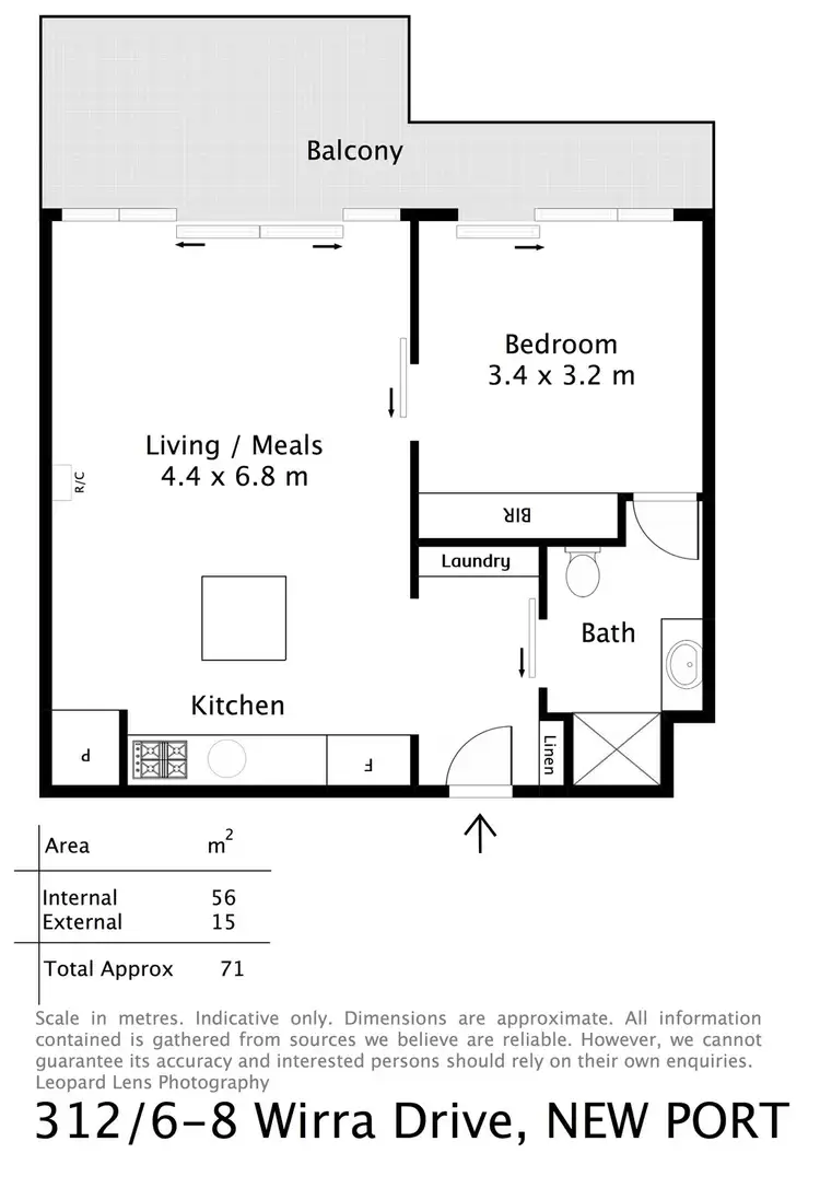 Floorplan of Homely apartment listing, 312/6-8 Wirra Drive, New Port SA 5015
