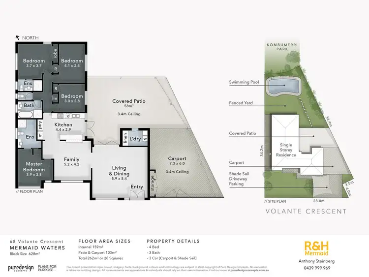 Floorplan of Homely house listing, 68 VOLANTE CRESCENT, Mermaid Waters QLD 4218
