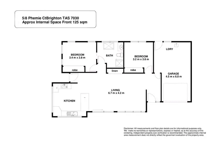 Floorplan of Homely unit listing, 5/8 Phemie Court, Brighton TAS 7030