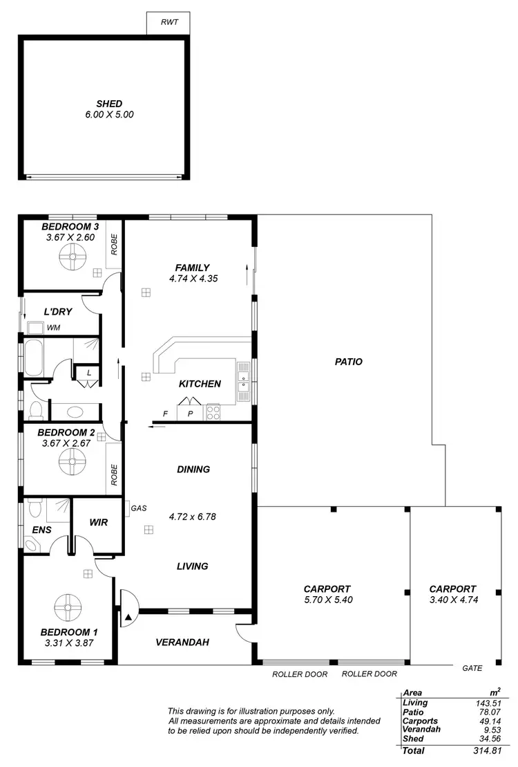 Floorplan of Homely house listing, 18 Howell Road, Parafield Gardens SA 5107