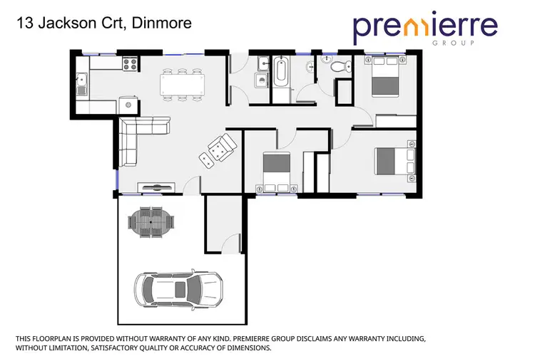 Floorplan of Homely house listing, 13 Jackson Court, Dinmore QLD 4303