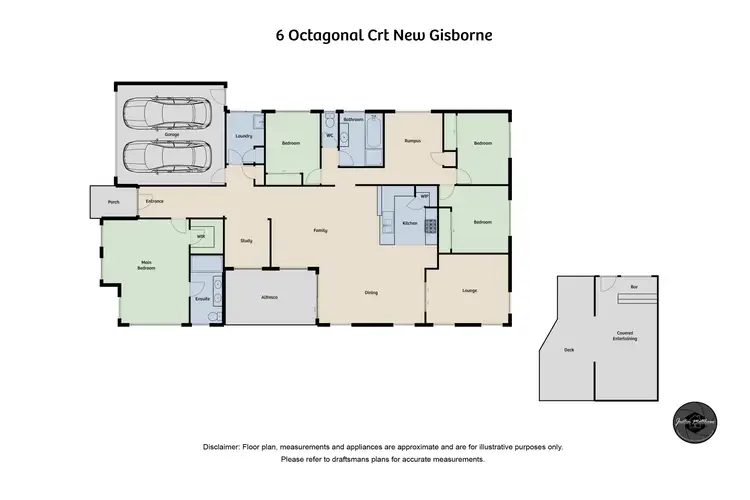 Floorplan of Homely house listing, 6 Octagonal Court, New Gisborne VIC 3438
