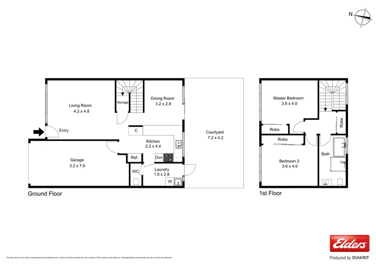 Floorplan of Homely townhouse listing, 2/14 Barrett Drive, Lennox Head NSW 2478