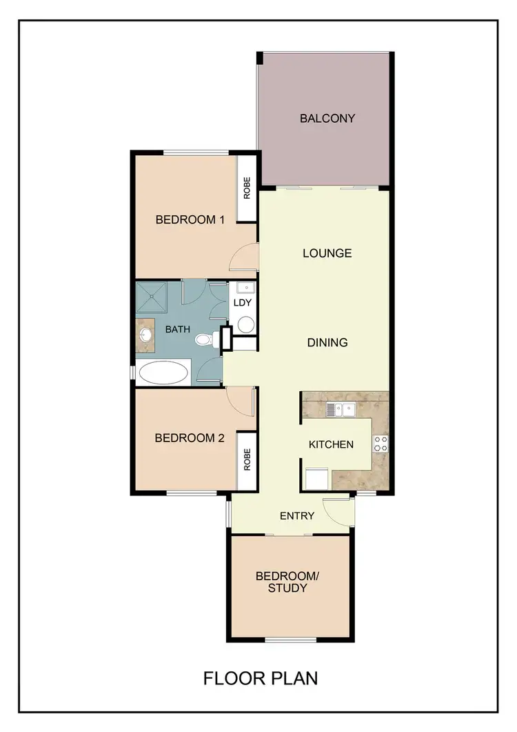 Floorplan of Homely apartment listing, 21/24-28 Martinez Avenue, West End QLD 4810