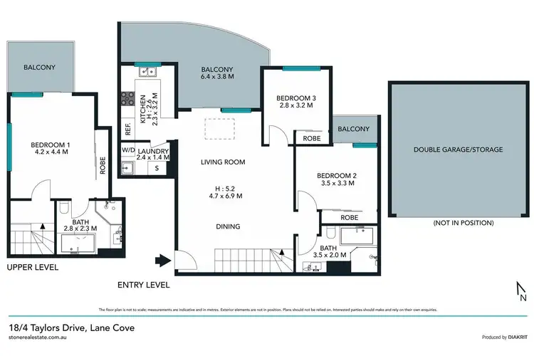 Floorplan of Homely apartment listing, 18/4 Taylors Drive, Lane Cove NSW 2066