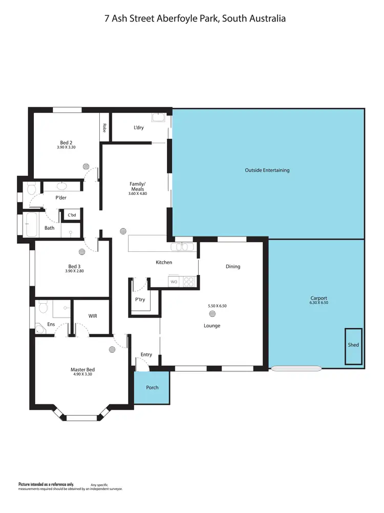Floorplan of Homely house listing, 7 Ash Street, Aberfoyle Park SA 5159