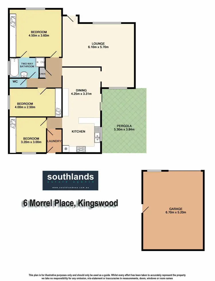 Floorplan of Homely house listing, 6 Morrel Place, Kingswood NSW 2747
