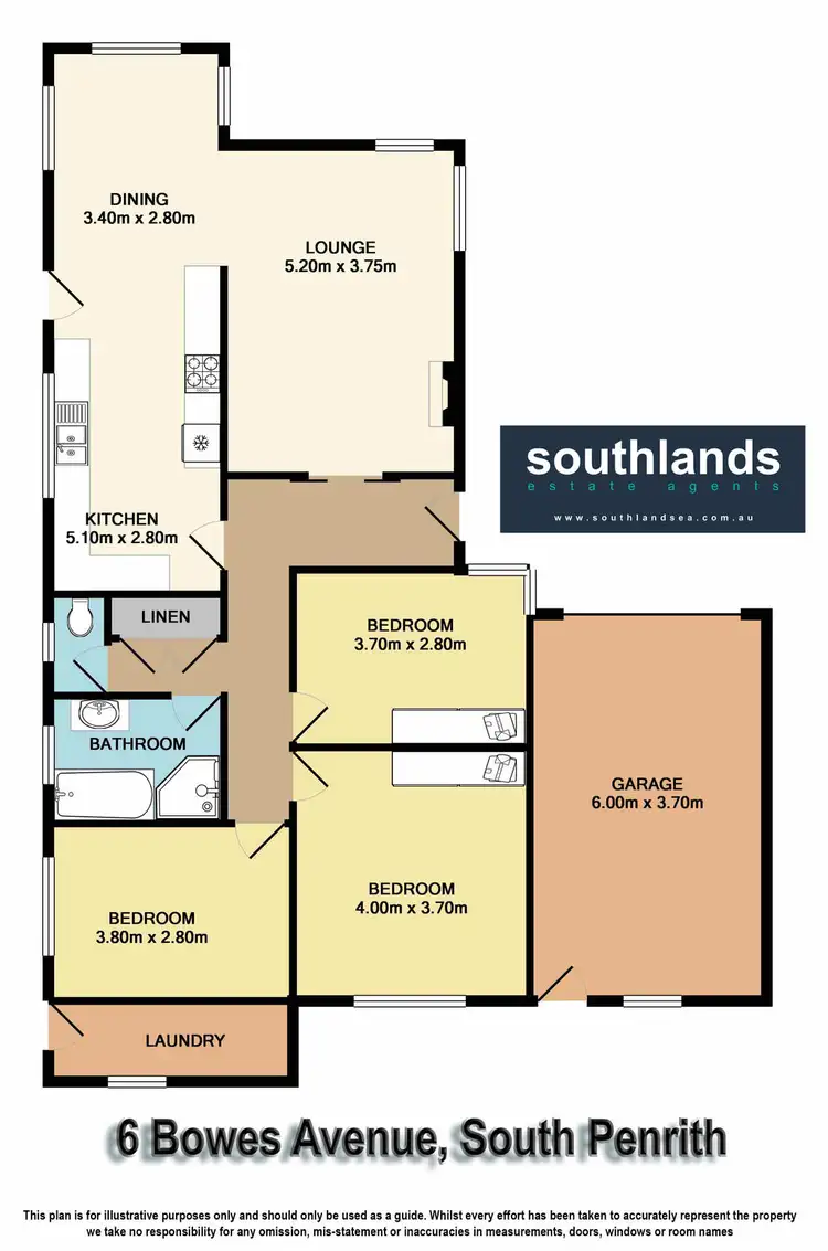 Floorplan of Homely house listing, 6 Bowes Avenue, South Penrith NSW 2750