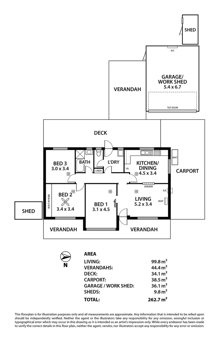 Floorplan of Homely house listing, 6 Danum Ave, Ingle Farm SA 5098