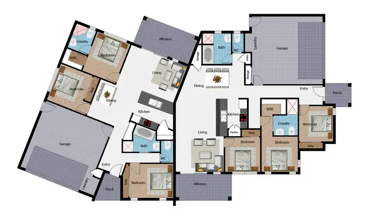 Floorplan of Homely semi-detached listing, 31 Trevalla Entrance, Burdell QLD 4818