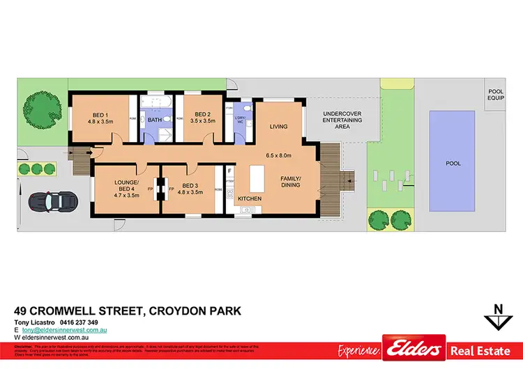 Floorplan of Homely house listing, 49 Cromwell Street, Croydon Park NSW 2133