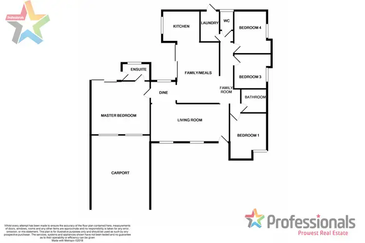 Floorplan of Homely house listing, 5 Verdon Place, Riverton WA 6148