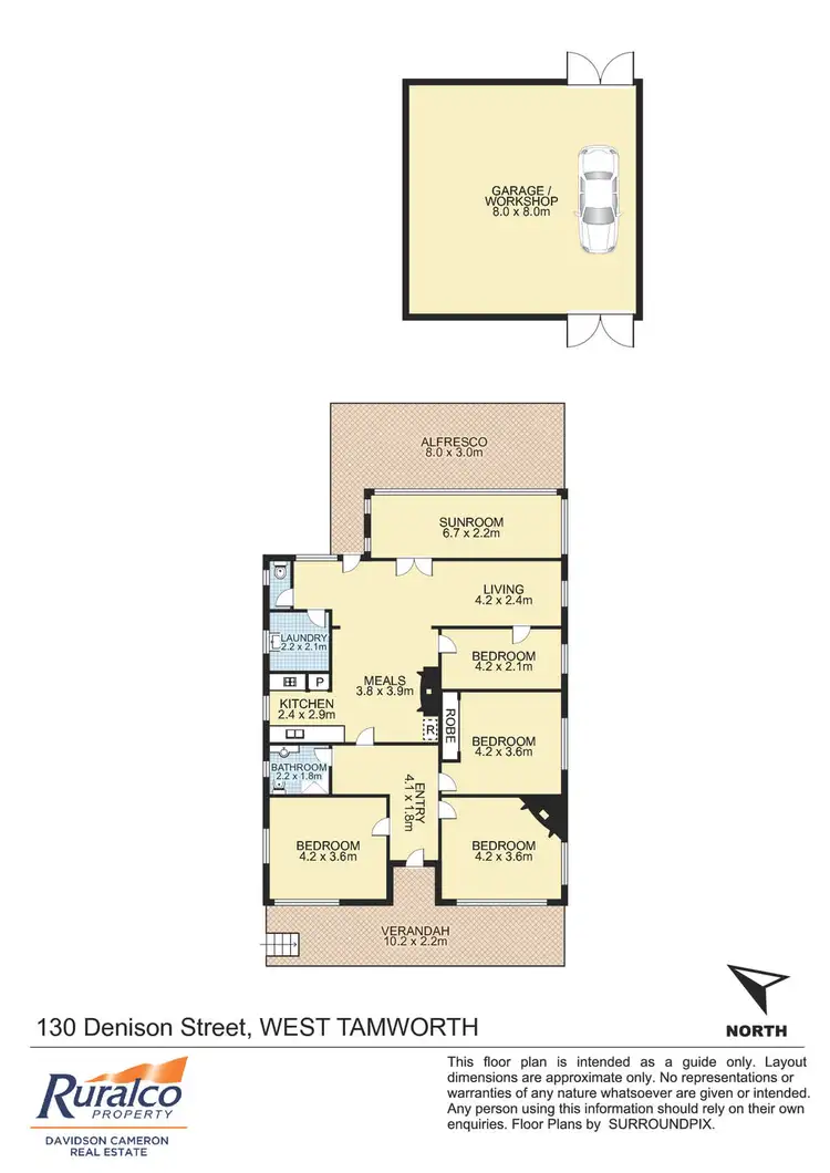 Floorplan of Homely house listing, 130 Denison Street, Tamworth NSW 2340