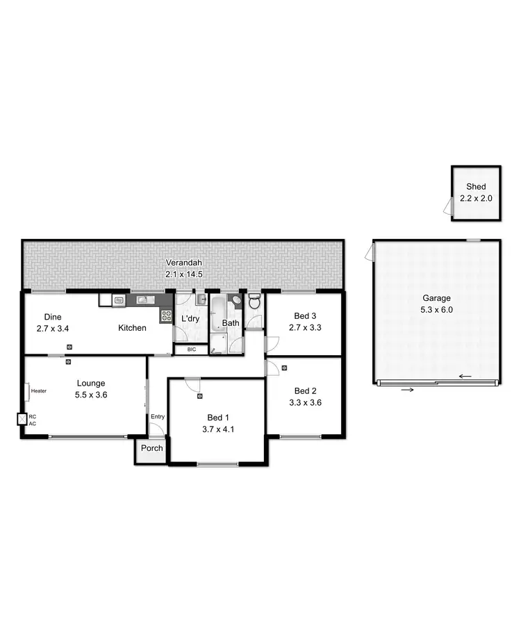 Floorplan of Homely house listing, 23 Beatty Street, Flinders Park SA 5025