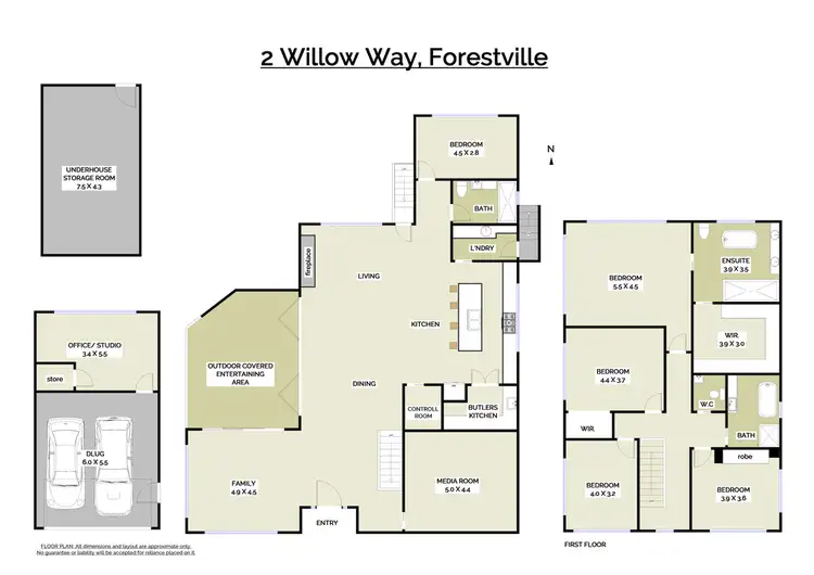 Floorplan of Homely house listing, 2 Willow Way, Forestville NSW 2087