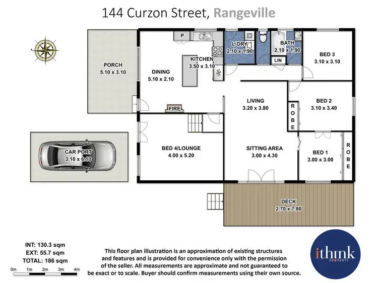 Floorplan of Homely house listing, 144 Curzon Street, Rangeville QLD 4350