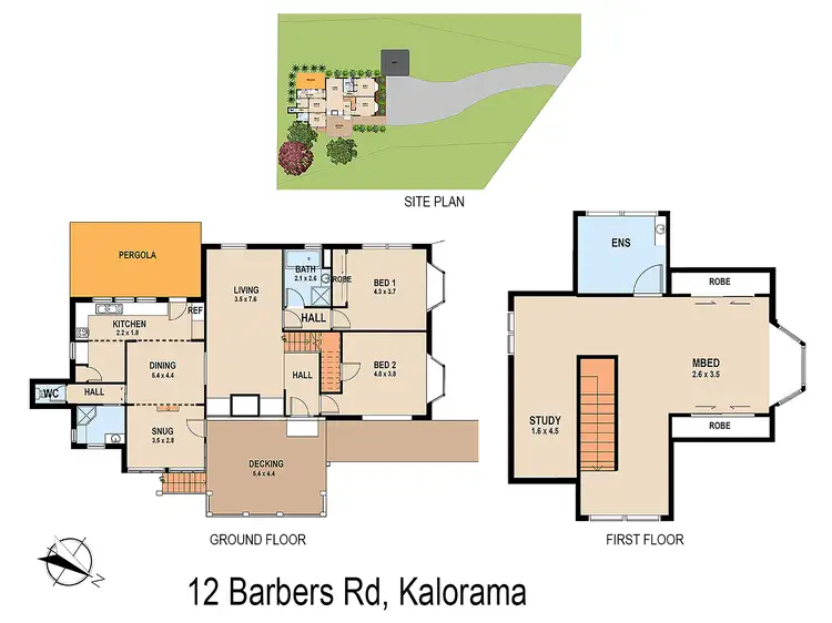 Floorplan of Homely house listing, 12 Barbers Rd, Kalorama VIC 3766