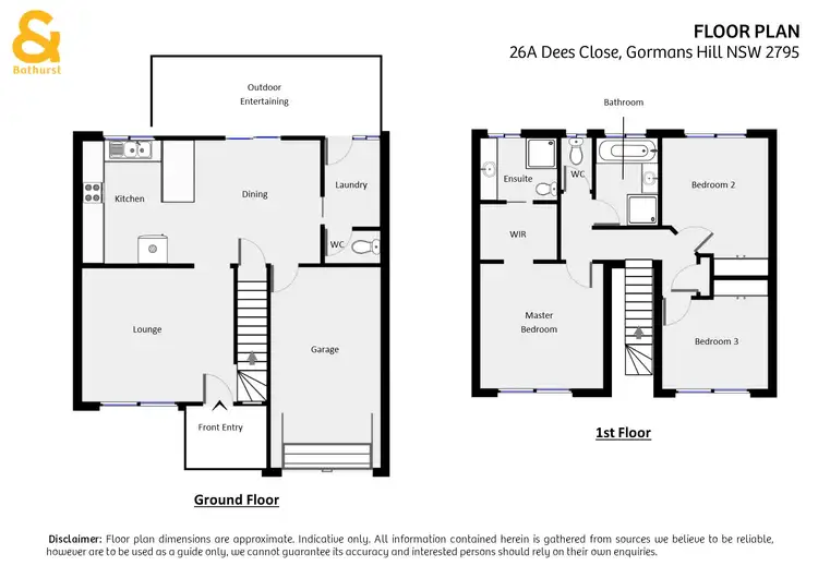 Floorplan of Homely house listing, 26A Dees Close, Gormans Hill NSW 2795