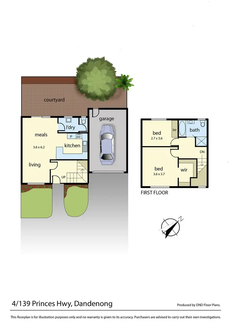 Floorplan of Homely townhouse listing, 4/139 Princes Highway, Dandenong VIC 3175