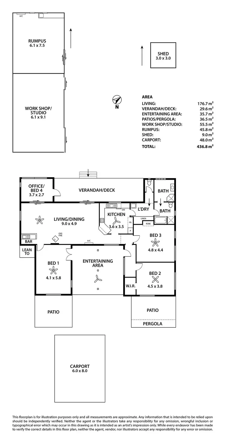 Floorplan of Homely house listing, 1290 Bull Creek Road, Ashbourne SA 5157