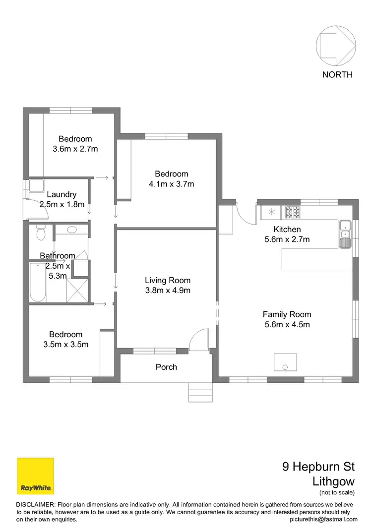 Floorplan of Homely house listing, 9 Hepburn Street, Lithgow NSW 2790