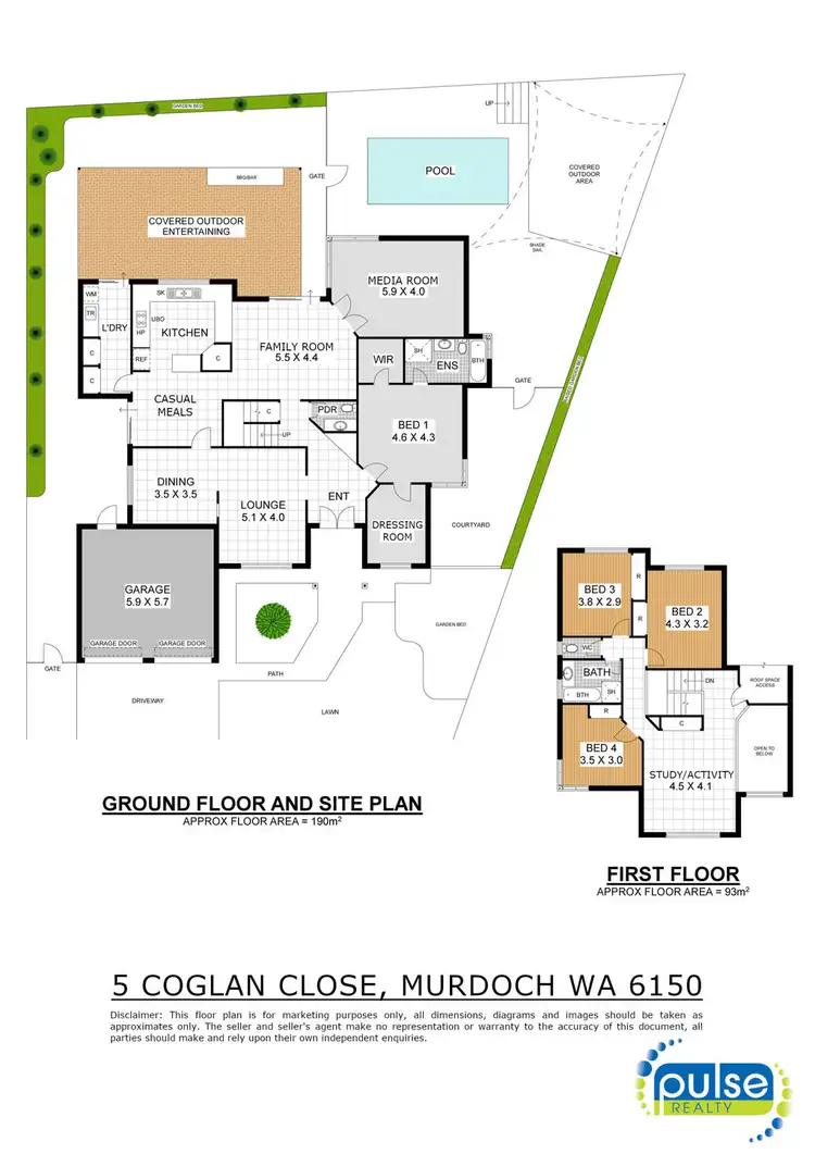 Floorplan of Homely house listing, 5 Coglan Close, Murdoch WA 6150