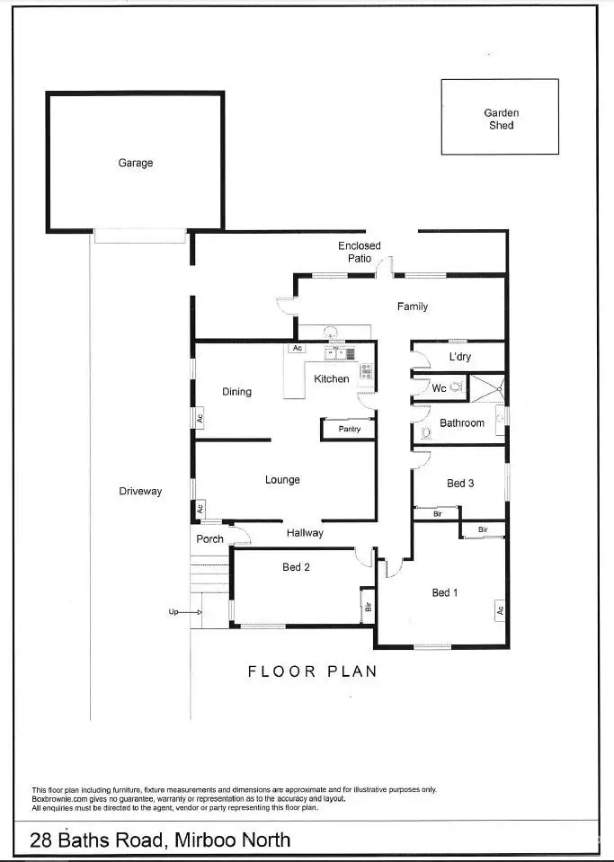 Floorplan of Homely house listing, 28 Baths Road, Mirboo North VIC 3871