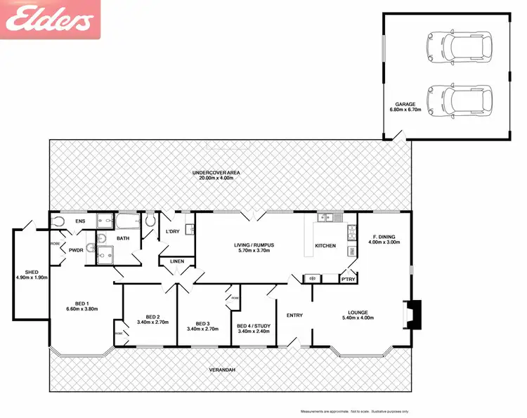 Floorplan of Homely house listing, 3 Stapleton Court, Wodonga VIC 3690