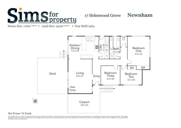 Floorplan of Homely house listing, 17 Helenwood Grove, Newnham TAS 7248