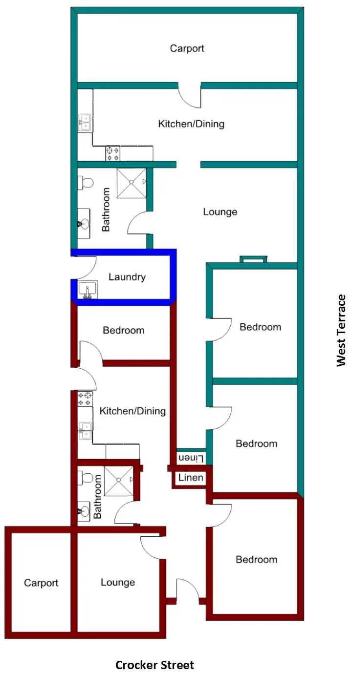 Floorplan of Homely block of units listing, 22 Crocker Street, Bordertown SA 5268