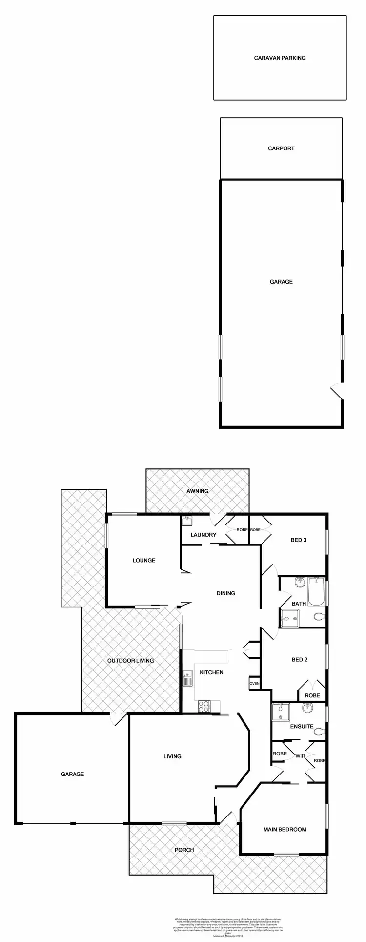 Floorplan of Homely rural property listing, 1 Mystique Close, Branxton NSW 2335