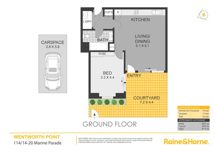 Floorplan of Homely apartment listing, 114/20 Marine Parade, Wentworth Point NSW 2127