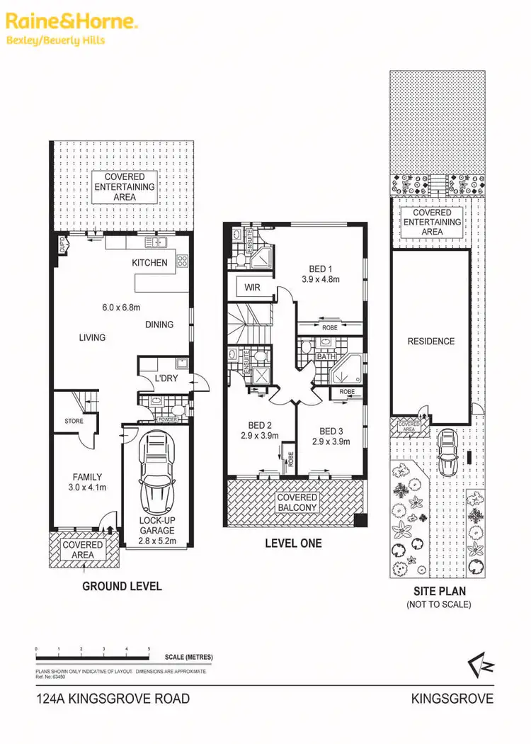Floorplan of Homely semi-detached listing, 124a Kingsgrove Road, Kingsgrove NSW 2208