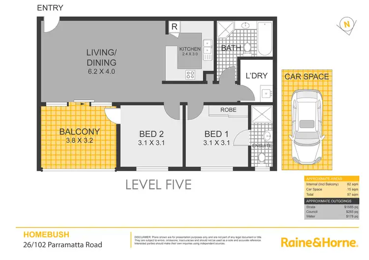 Floorplan of Homely apartment listing, 26/102 Parramatta Road, Homebush NSW 2140