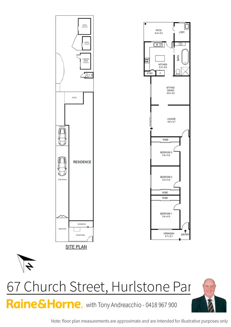 Floorplan of Homely semi-detached listing, 67 Church Street, Hurlstone Park NSW 2193